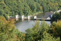 Barrage et Lac de Nisramont in Province of Luxembourg