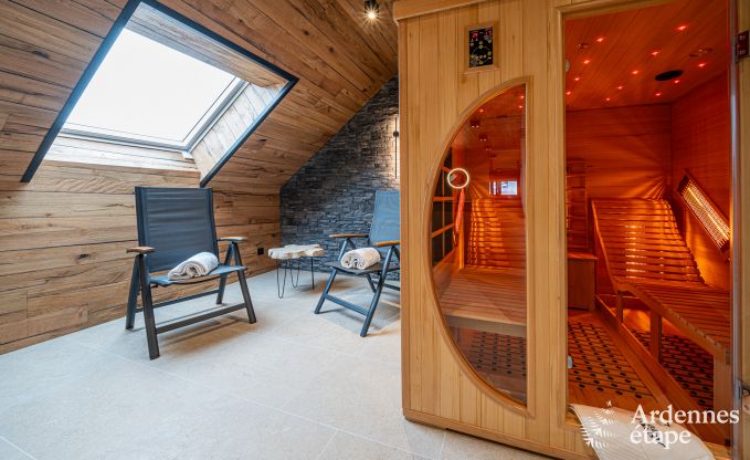 Luxury apartment in Amel: romantic stay for 4 people with sauna and jacuzzi in the Ardennes