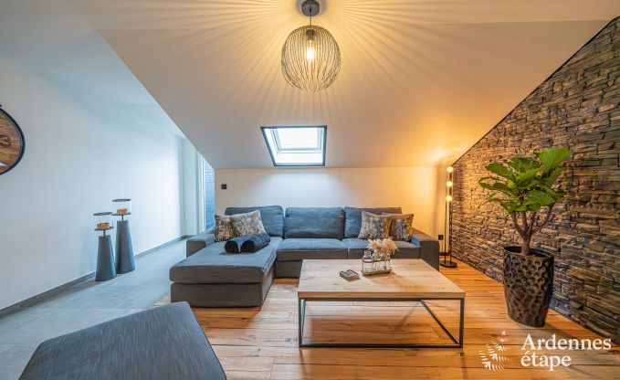 Luxury apartment in Amel: romantic stay for 4 people with sauna and jacuzzi in the Ardennes