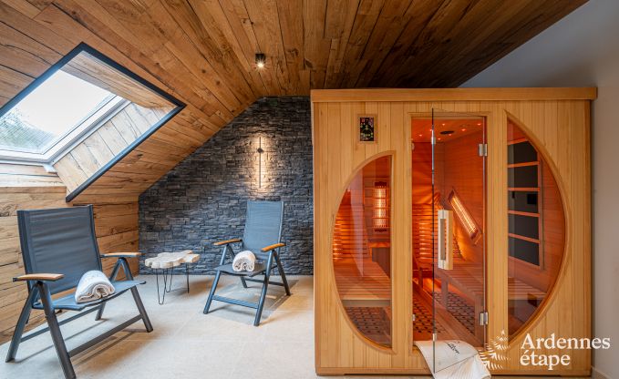 Luxury apartment in Amel: romantic stay for 4 people with sauna and jacuzzi in the Ardennes