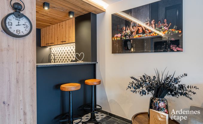 Luxury apartment in Amel: romantic stay for 4 people with sauna and jacuzzi in the Ardennes