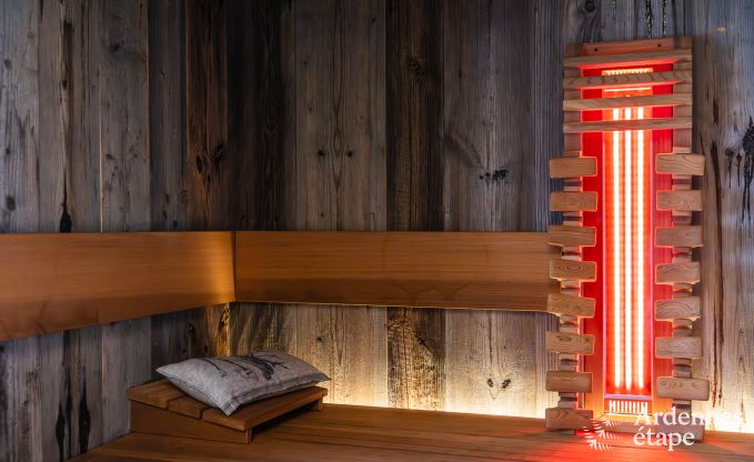 Authentic holiday home for 6 people in Anh�e with private sauna, covered terrace and luxury interior