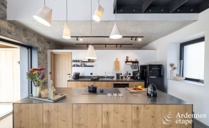 Authentic holiday home for 6 people in Anh�e with private sauna, covered terrace and luxury interior