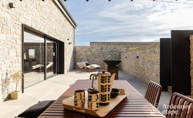 Authentic holiday home for 6 people in Anh�e with private sauna, covered terrace and luxury interior