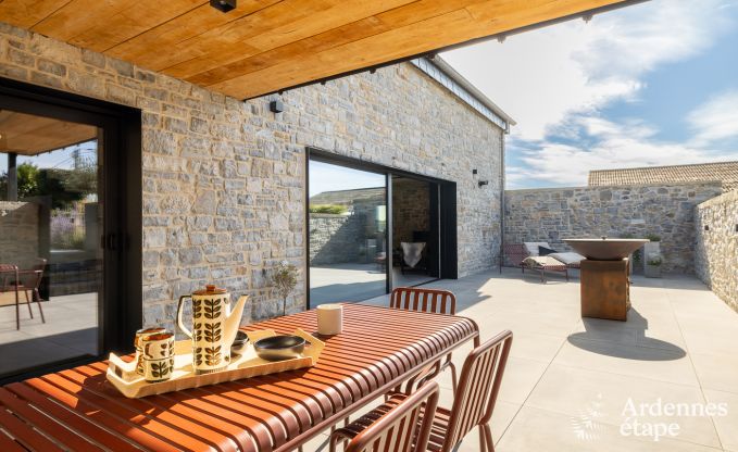 Authentic holiday home for 6 people in Anh�e with private sauna, covered terrace and luxury interior