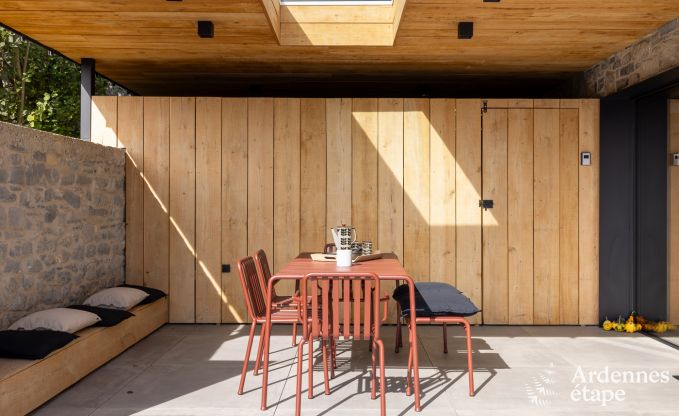 Authentic holiday home for 6 people in Anh�e with private sauna, covered terrace and luxury interior