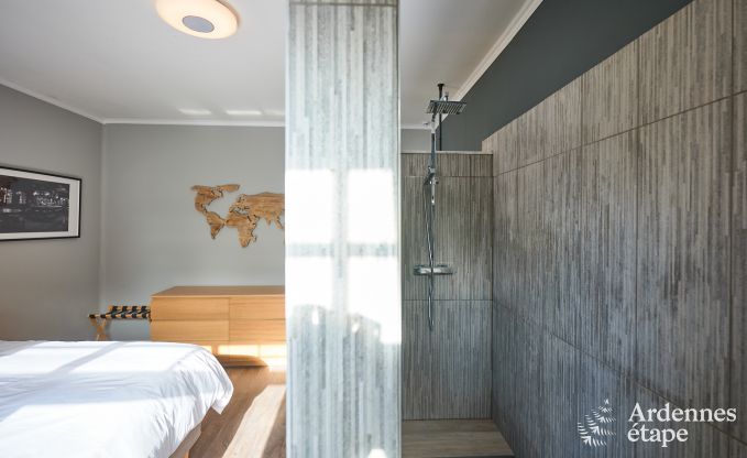 Luxury villa with swimming pool and tennis court for 14 people in Anhe, located in the Moligne valley