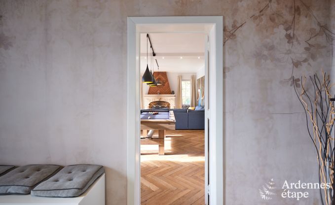 Luxury villa with swimming pool and tennis court for 14 people in Anhe, located in the Moligne valley