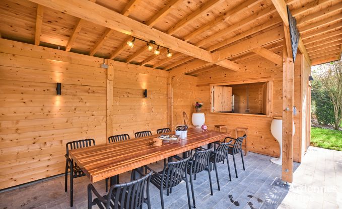 Luxury villa with swimming pool and tennis court for 14 people in Anhe, located in the Moligne valley