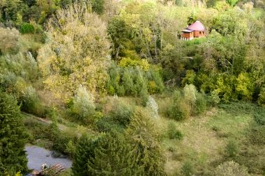 Spacious yurt for 4 people in Aywaille with wood pellet stove and private garden with terrace