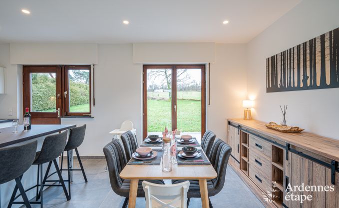 Charming holiday home in Aywaille for 2 couples with private bathrooms, infrared cabin, and spacious garden