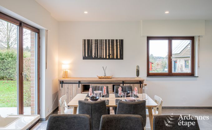 Charming holiday home in Aywaille for 2 couples with private bathrooms, infrared cabin, and spacious garden