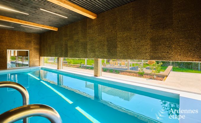 Spacious villa for 9 people in Baillonville with indoor swimming pool and jacuzzi