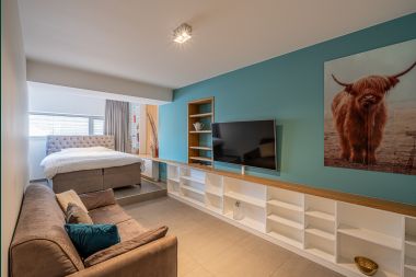 Apartment for 4 people in Barvaux: modern accommodation with sauna, garden and baby bed