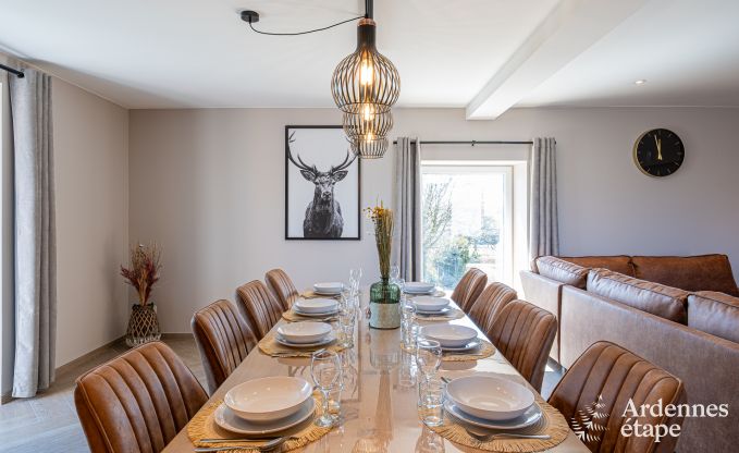 Charming holiday home in Bastogne: comfortable stay for 8 people with private garden and charging station