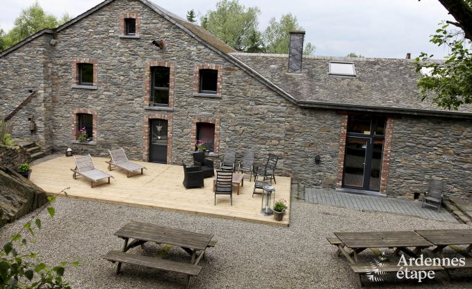 Mill renovated into cosy holiday home for 18 pers. to rent in Bastogne
