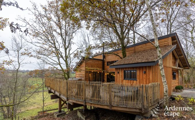 Treehouse for eight people to rent in the Ardennes (Bertrix)