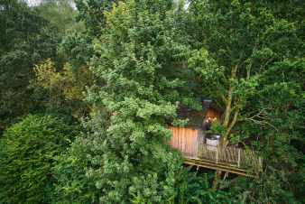 Treehouse for eight people to rent in the Ardennes (Bertrix)