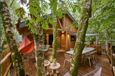 Beautiful wooden stilt house Bertrix, Ardennes