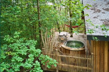 Beautiful wooden stilt house Bertrix, Ardennes