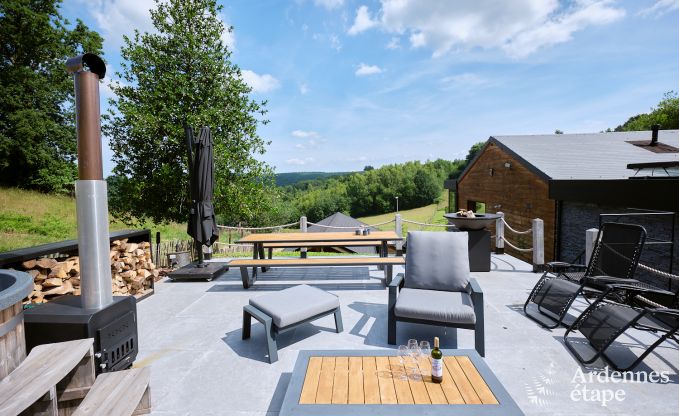 Charming holiday home in Bi�vre-Cornimont for 6 people with hot tub and infrared cabin