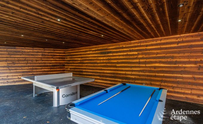 Luxury chalet in Brognon for 20 people with heated outdoor pool, outdoor jacuzzi and sauna on the lake