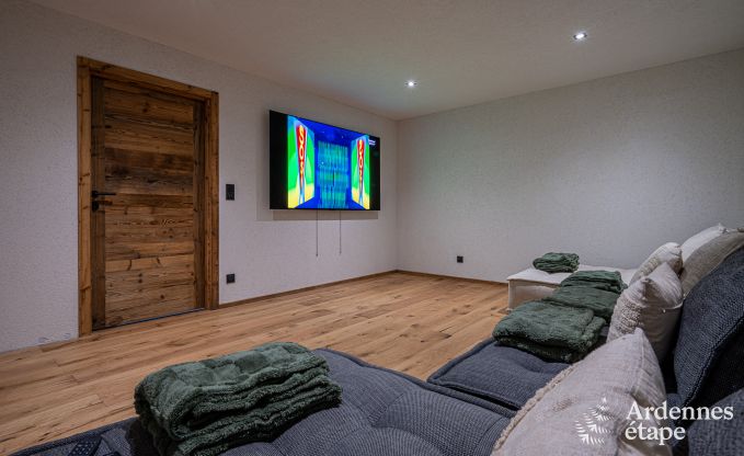 Luxury chalet in Brognon for 20 people with heated outdoor pool, outdoor jacuzzi and sauna on the lake