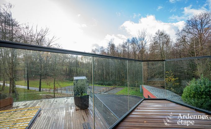 Luxury chalet in Brognon for 20 people with heated outdoor pool, outdoor jacuzzi and sauna on the lake