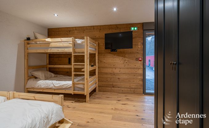 Luxury chalet in Brognon for 20 people with heated outdoor pool, outdoor jacuzzi and sauna on the lake