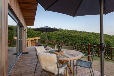 Chalet with exceptional views in Butgenbach for 2 persons in the Ardennes