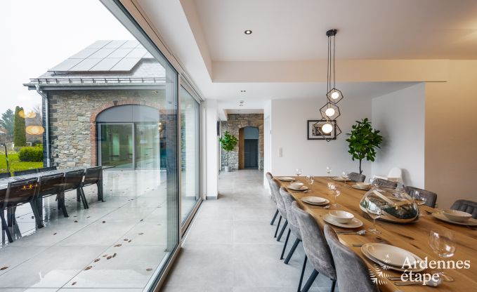 Exceptional stay in a luxury villa in Butgenbach: 18 people, indoor pool, sauna, in the heart of the Ardennes