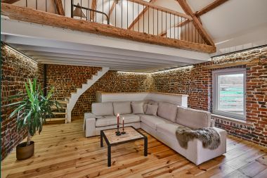 Charming holiday home for 5 people in Chimay: located by a river, with terrace and view, pellet stove