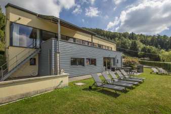 A holiday home with views of the countryside for seven people, to rent in the Ardennes