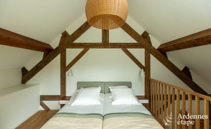 Chalet in Couvin for 8 people: comfortable holiday home with sauna and panoramic view