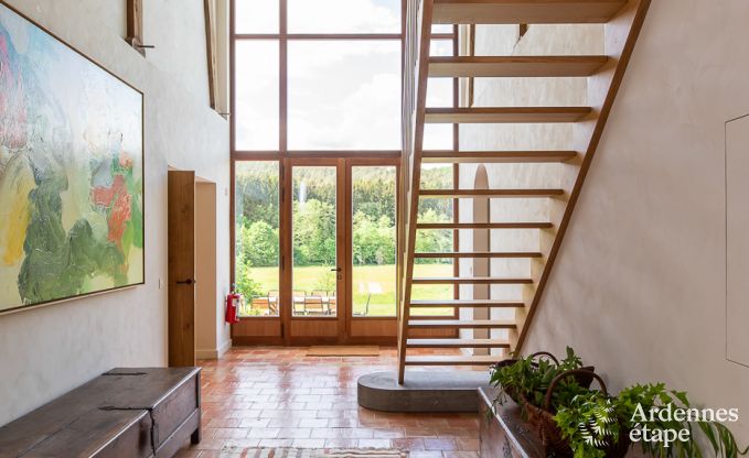 Chalet in Couvin for 8 people: comfortable holiday home with sauna and panoramic view