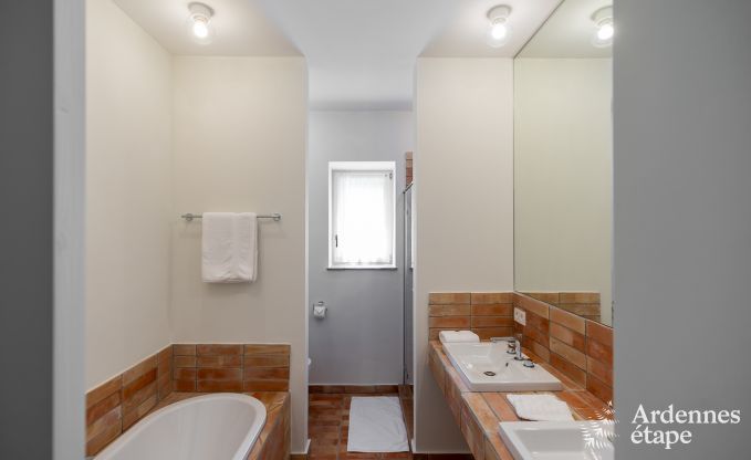 Chalet in Couvin for 8 people: comfortable holiday home with sauna and panoramic view