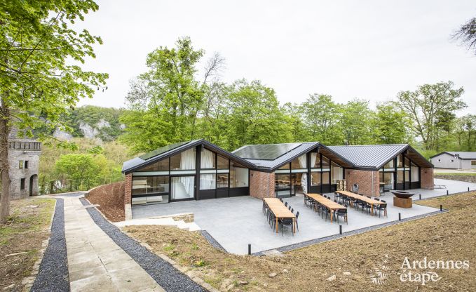A unique holiday home for 33 people to rent in Dinant, in the Ardennes
