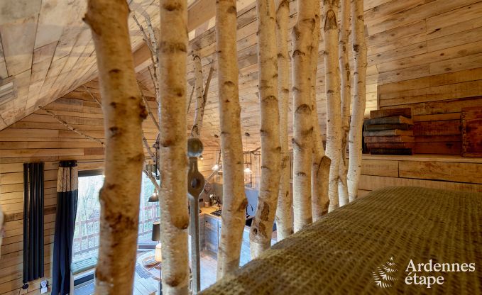 Romantic chalet Doische: handmade, wood stove, private garden, suitable for 2 people