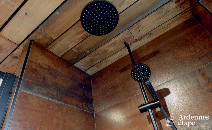 Romantic chalet Doische: handmade, wood stove, private garden, suitable for 2 people