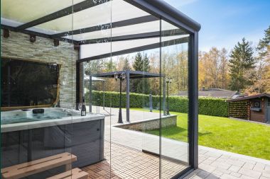 Spacious holiday home near Durbuy for 9 people with covered jacuzzi, fenced garden, and play area