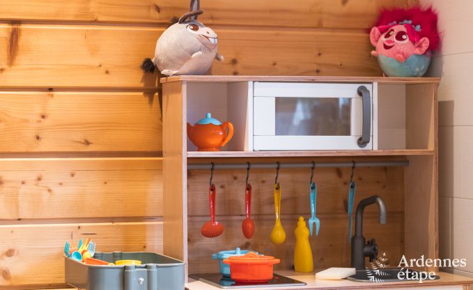 Spacious holiday home near Durbuy for 9 people with covered jacuzzi, fenced garden, and play area