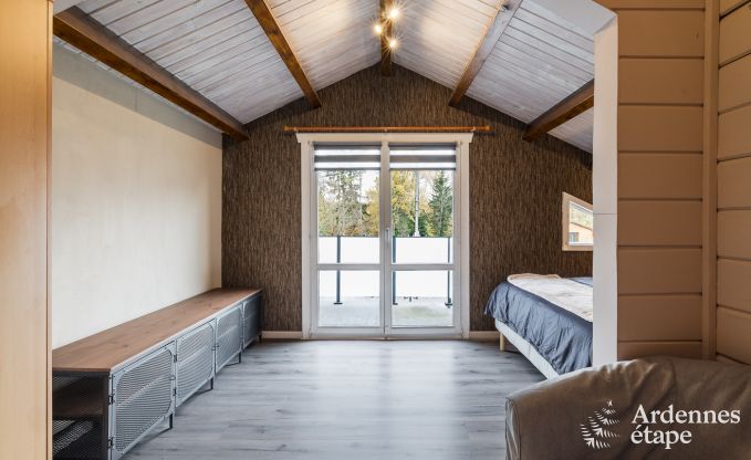 Spacious holiday home near Durbuy for 9 people with covered jacuzzi, fenced garden, and play area