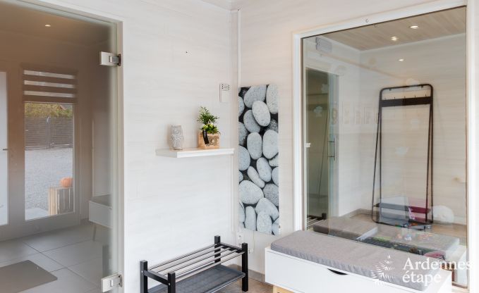 Spacious holiday home near Durbuy for 9 people with covered jacuzzi, fenced garden, and play area