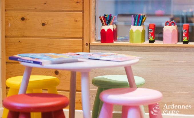 Spacious holiday home near Durbuy for 9 people with covered jacuzzi, fenced garden, and play area