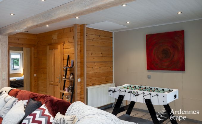 Spacious holiday home near Durbuy for 9 people with covered jacuzzi, fenced garden, and play area