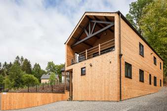 Contemporary chalet with a sauna in Durbuy for 8 guests 