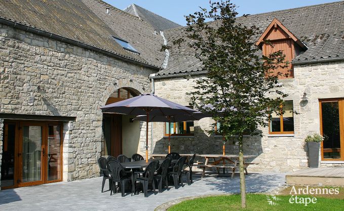 Holiday cottage in Durbuy for 16 persons in the Ardennes