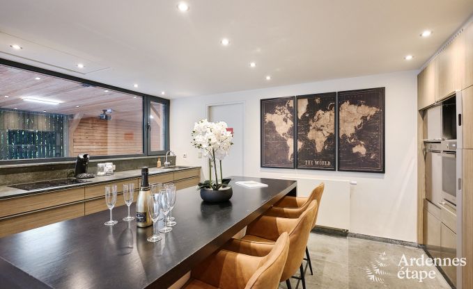 Luxevilla in Durbuy for 8 people with jacuzzi, sauna, covered terrace and private garden