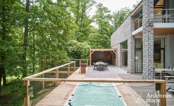 Luxevilla in Durbuy for 8 people with jacuzzi, sauna, covered terrace and private garden