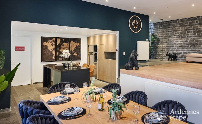 Luxevilla in Durbuy for 8 people with jacuzzi, sauna, covered terrace and private garden